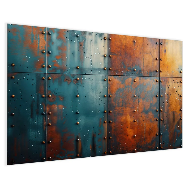 Magnettafel - Genietetes Blech