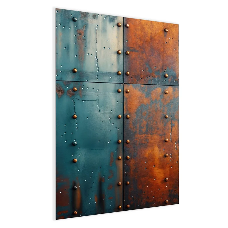 Magnettafel - Genietetes Blech