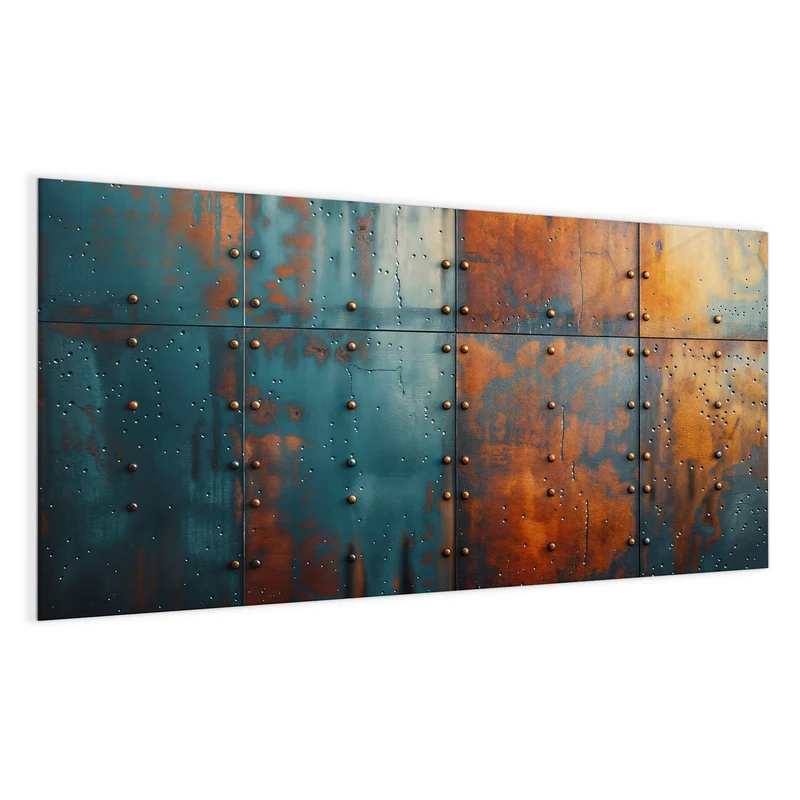 Magnettafel - Genietetes Blech