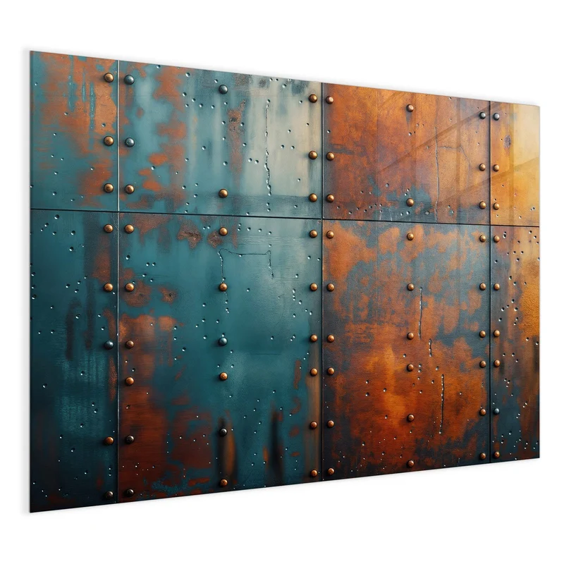Magnettafel - Genietetes Blech