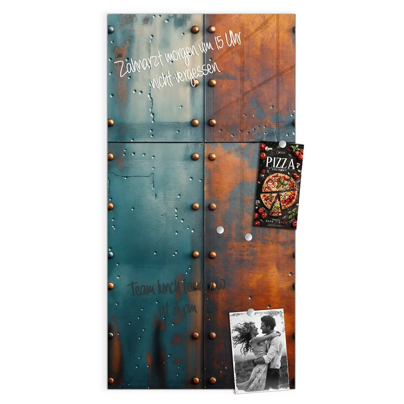 Magnettafel - Genietetes Blech