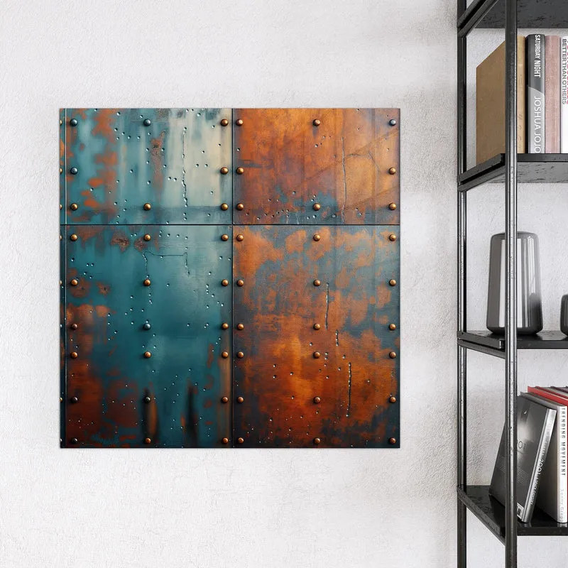Magnettafel - Genietetes Blech