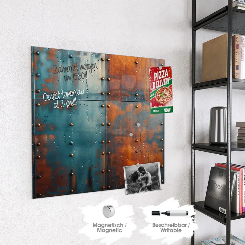 Magnettafel - Genietetes Blech