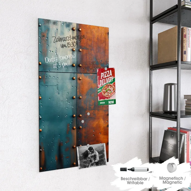 Magnettafel - Genietetes Blech
