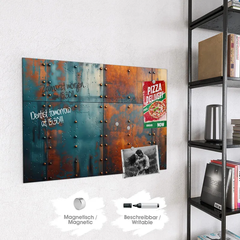 Magnettafel - Genietetes Blech