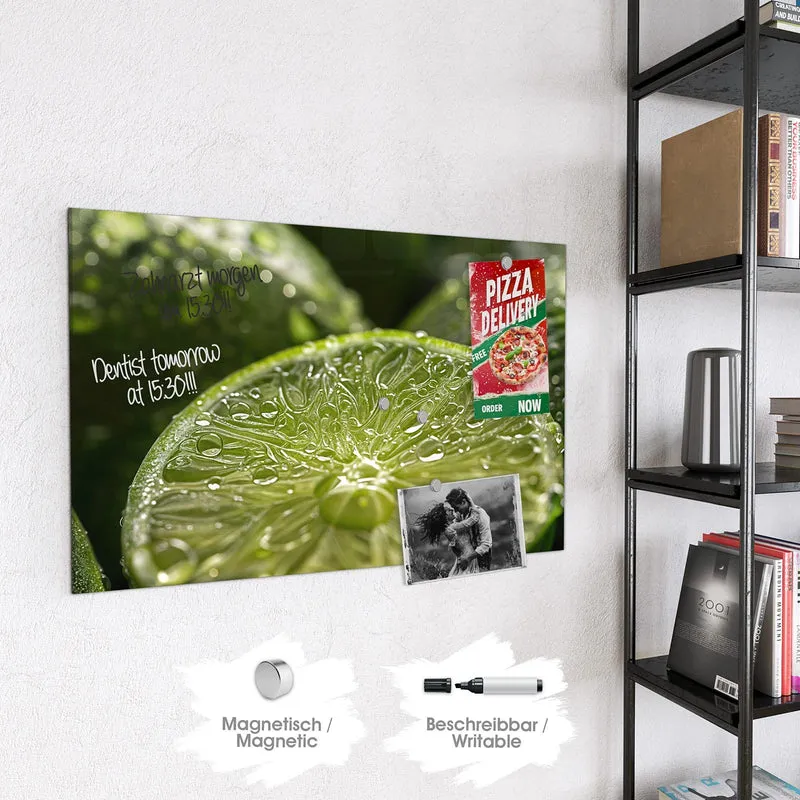 Magnettafel - Nasse Limettenscheibe