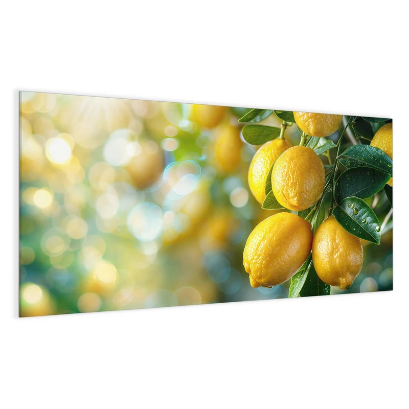 Magnettafel - Zitronen im Blattwerk