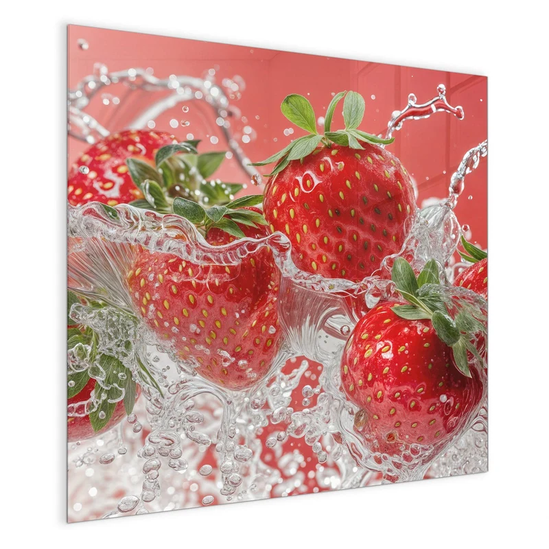 Magnettafel - Erdbeerspritzer