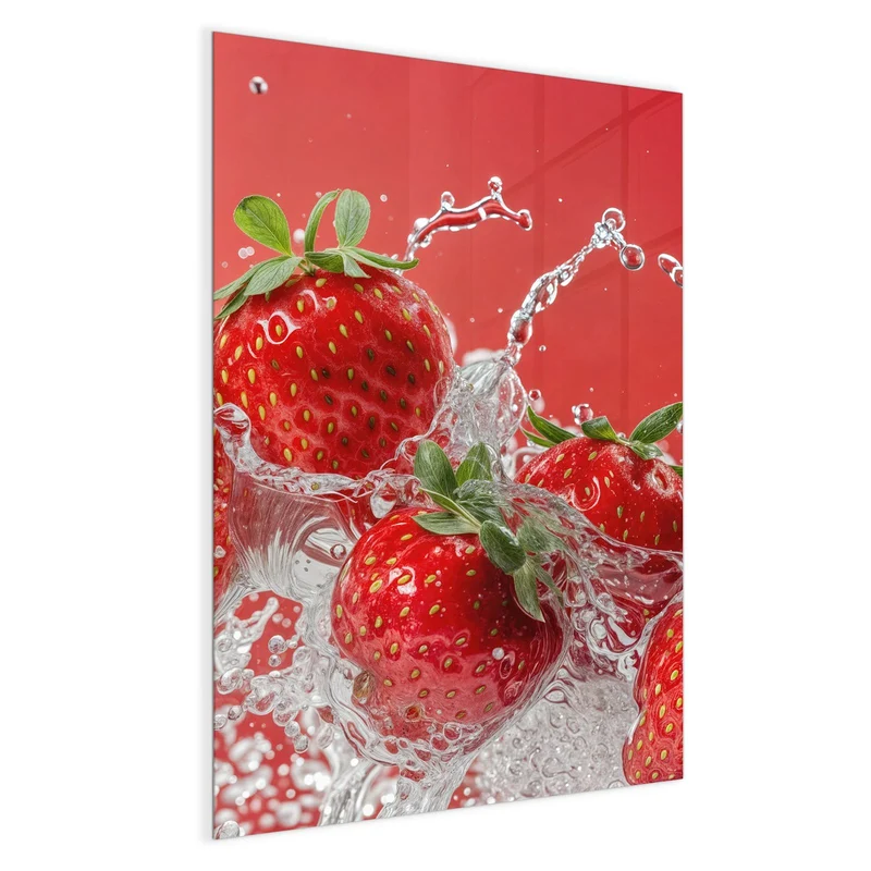 Magnettafel - Erdbeerspritzer