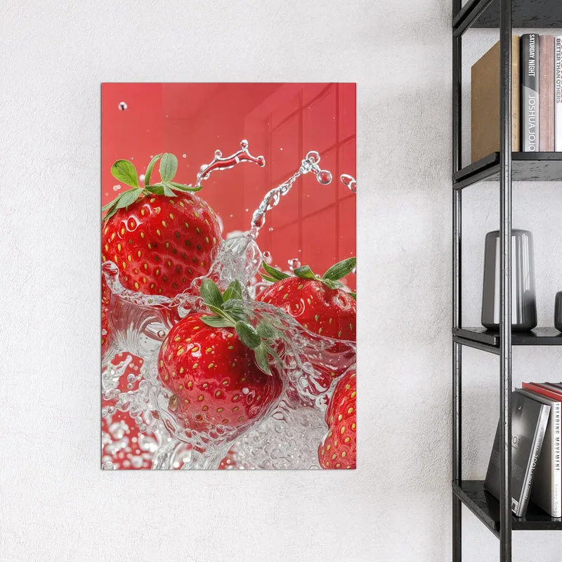 Magnettafel - Erdbeerspritzer