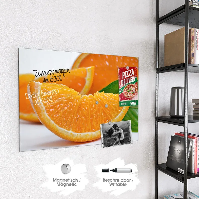 Magnettafel - Orangenscheiben
