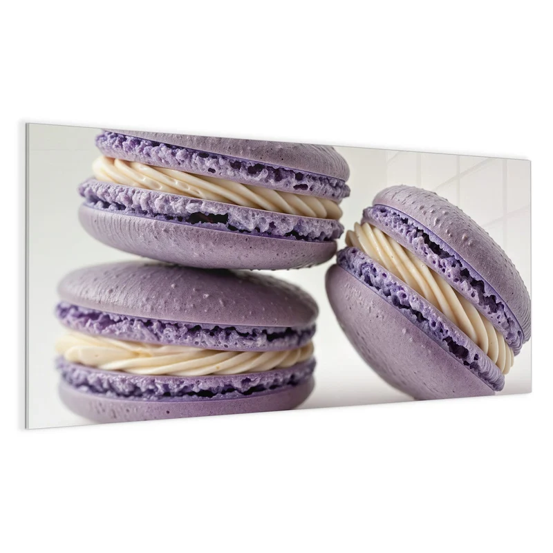 Magnettafel - Lila Macarons mit Creme