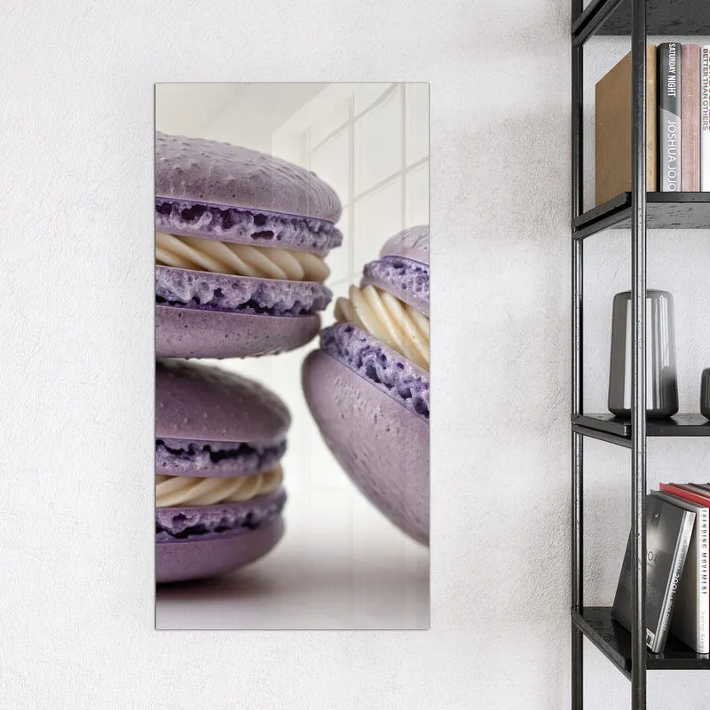 Magnettafel - Lila Macarons mit Creme