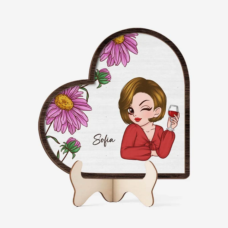 Stilvolle Frau - Personalisiertes Geschenk | Holztafel Frauen