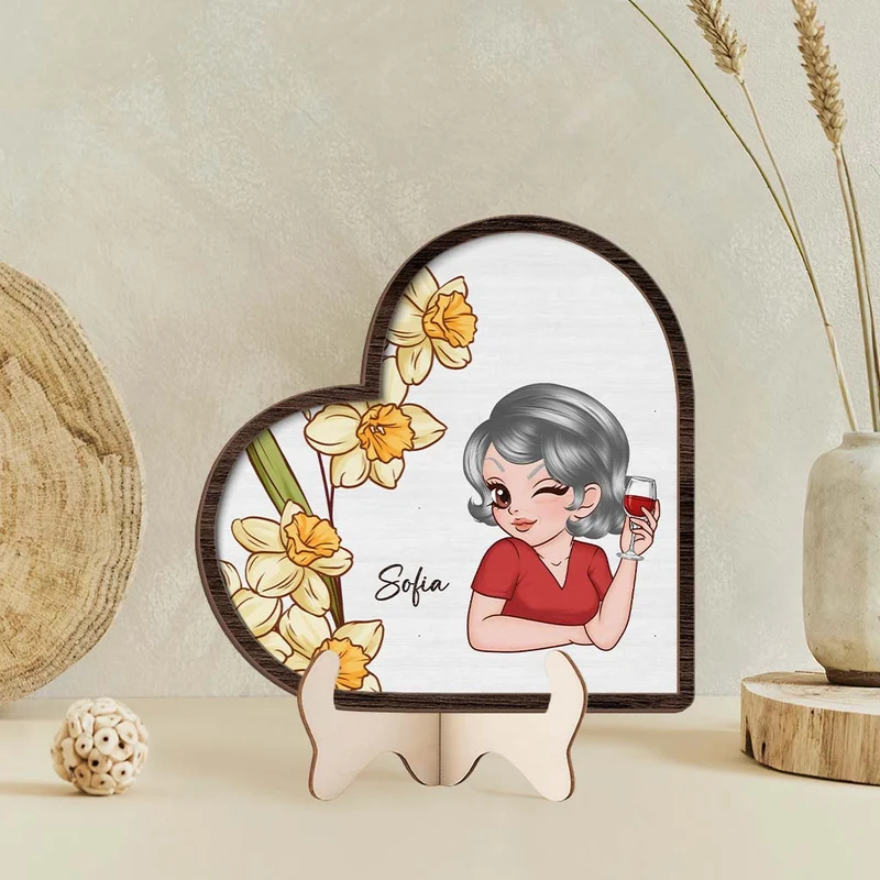 Stilvolle Frau - Personalisiertes Geschenk | Holztafel Frauen
