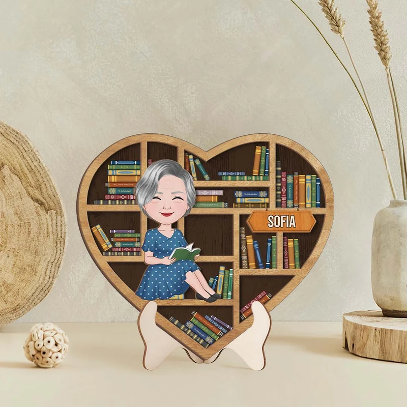Geschenke für Leseratten - Personalisiertes Geschenk | Holztafel Frauen