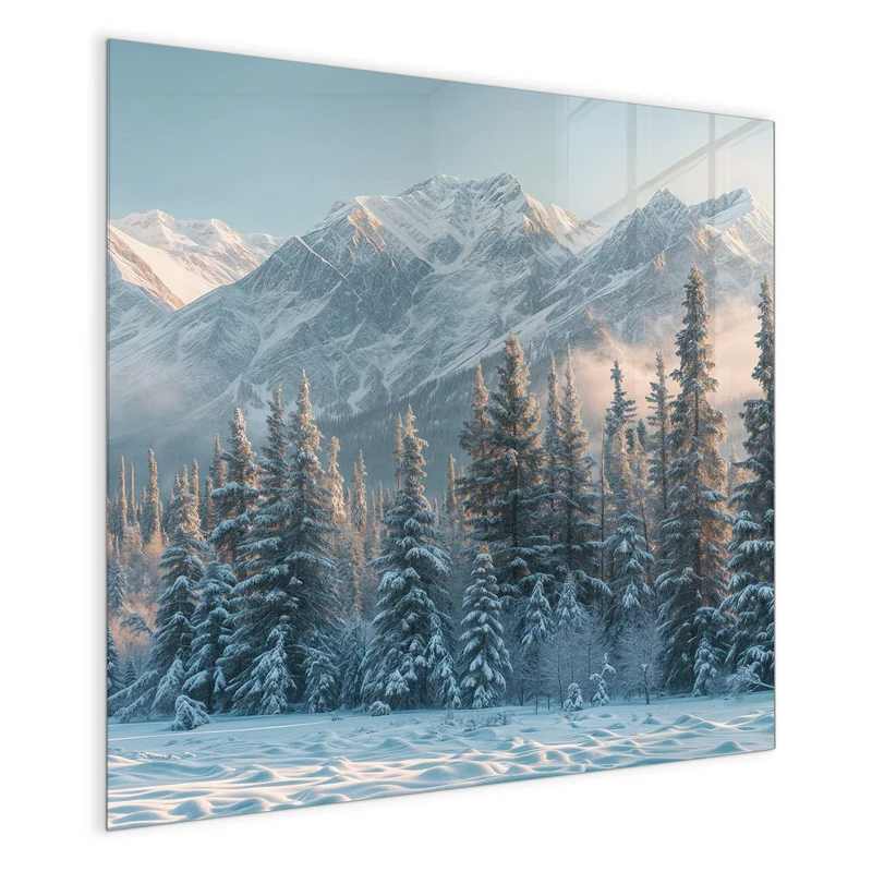 Magnettafel - Schneebedeckte Berge