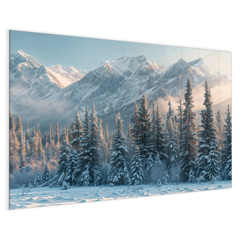 Magnettafel - Schneebedeckte Berge