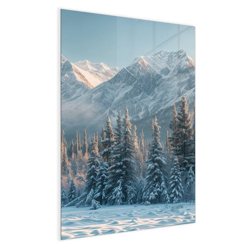 Magnettafel - Schneebedeckte Berge