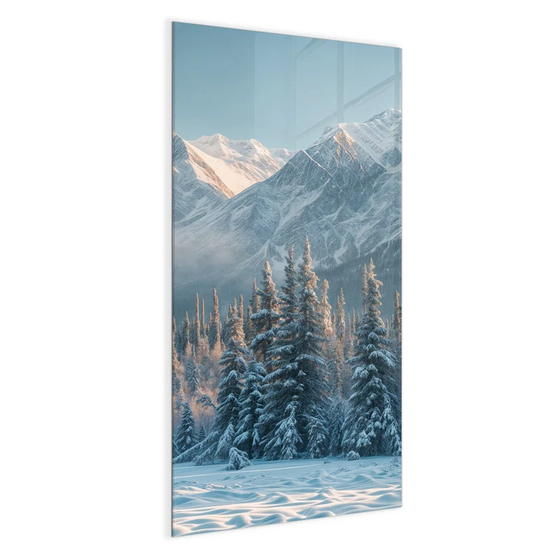 Magnettafel - Schneebedeckte Berge