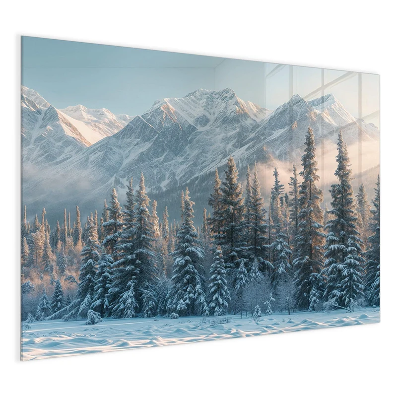 Magnettafel - Schneebedeckte Berge