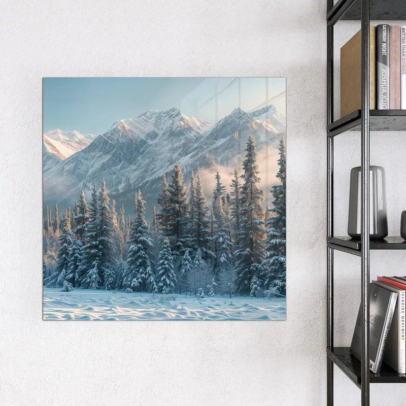 Magnettafel - Schneebedeckte Berge