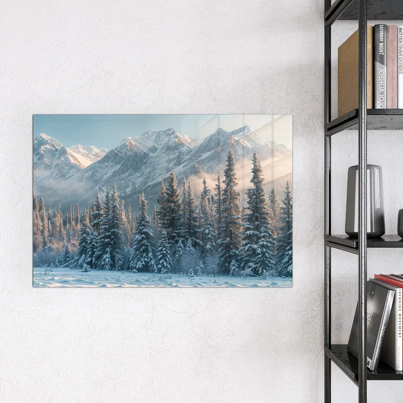 Magnettafel - Schneebedeckte Berge