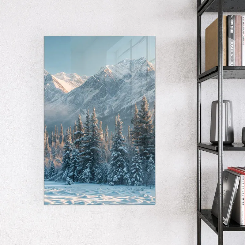 Magnettafel - Schneebedeckte Berge