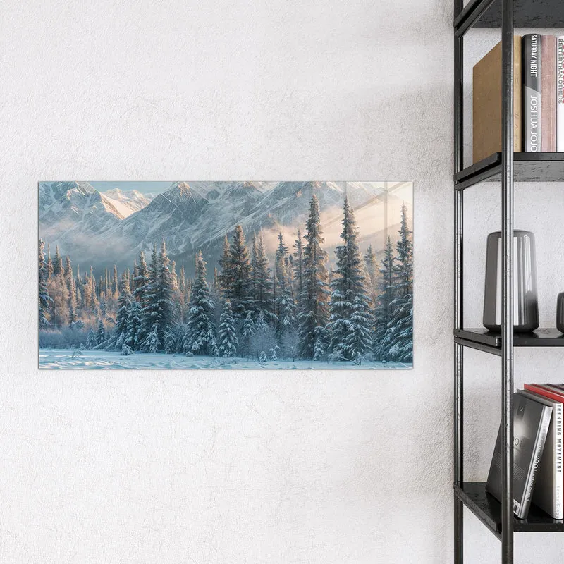 Magnettafel - Schneebedeckte Berge