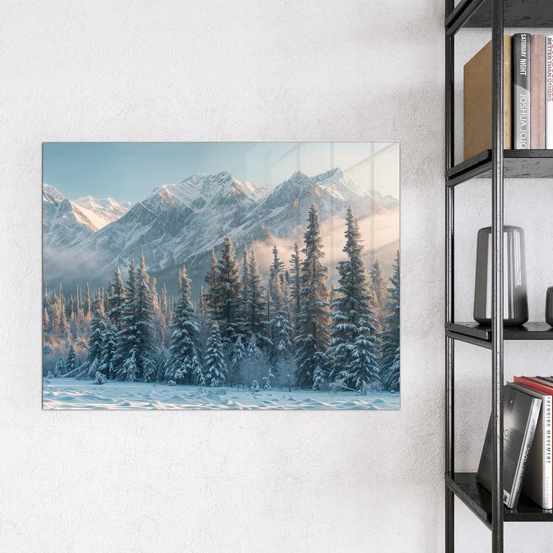 Magnettafel - Schneebedeckte Berge