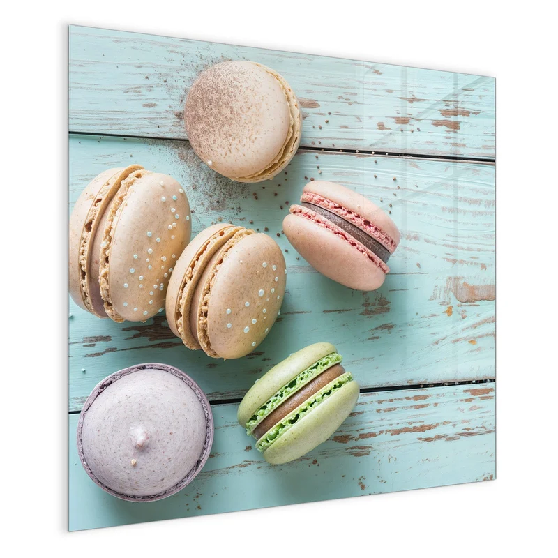 Magnettafel - Macarons auf Holz