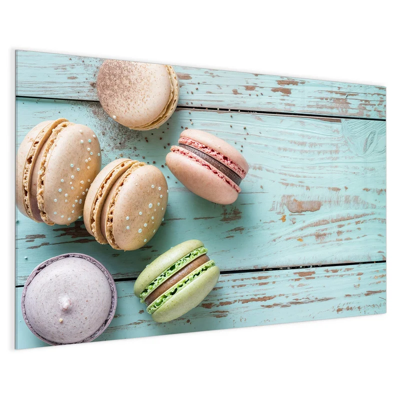 Magnettafel - Macarons auf Holz
