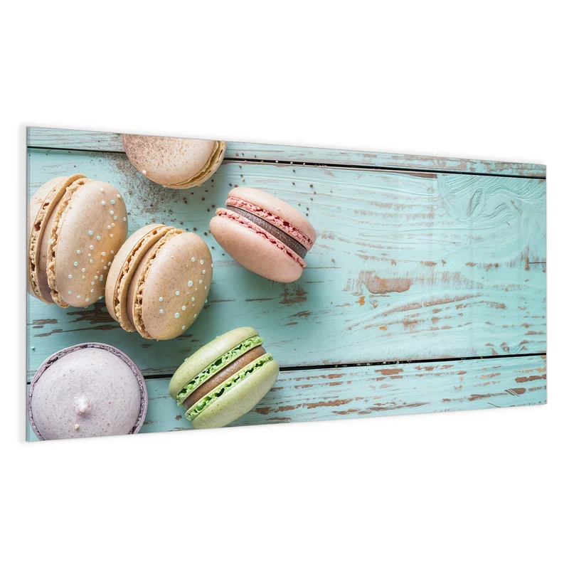 Magnettafel - Macarons auf Holz