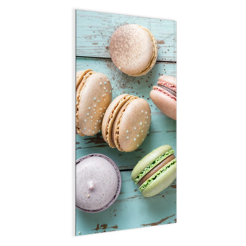 Magnettafel - Macarons auf Holz