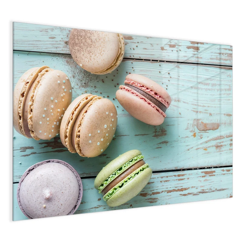 Magnettafel - Macarons auf Holz