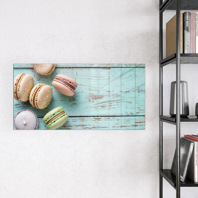 Magnettafel - Macarons auf Holz