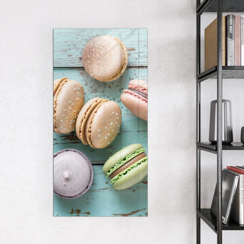 Magnettafel - Macarons auf Holz