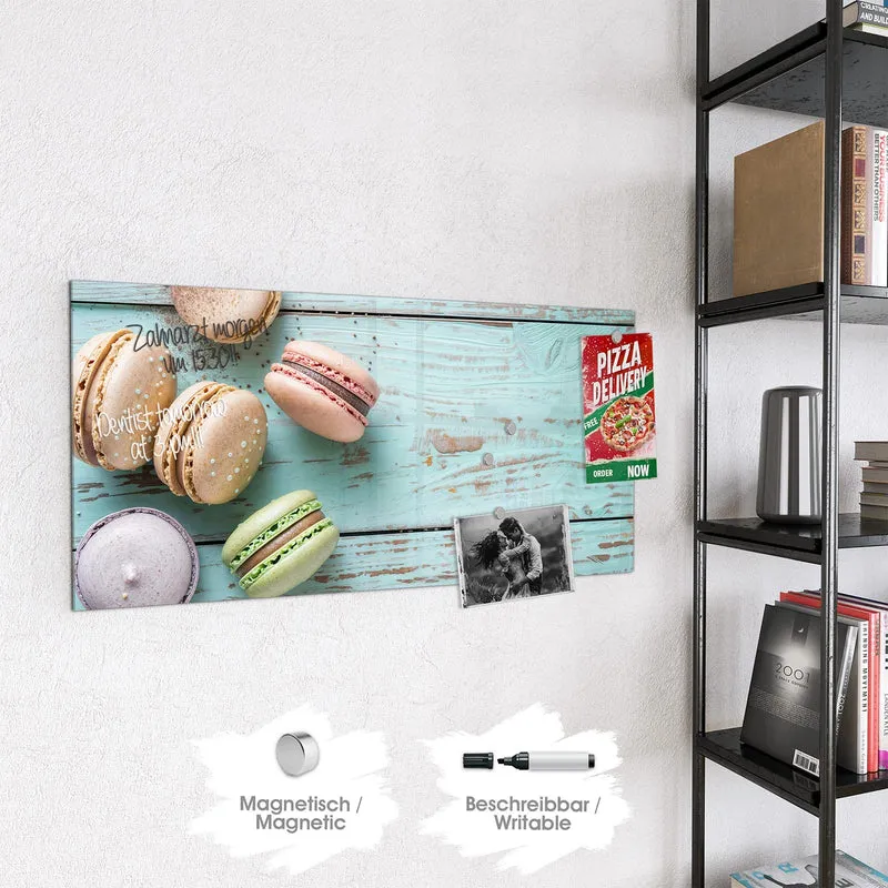 Magnettafel - Macarons auf Holz
