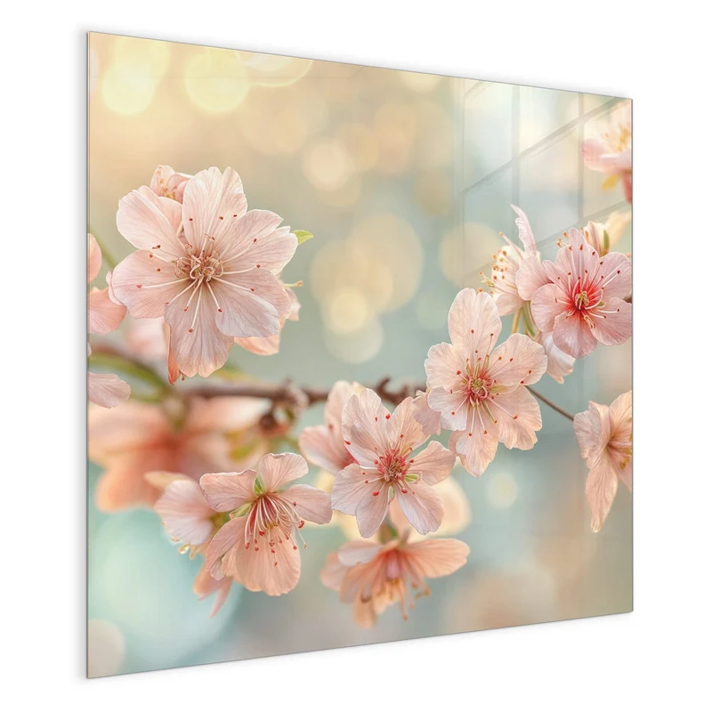 Magnettafel - Kirschzweig in Blüte