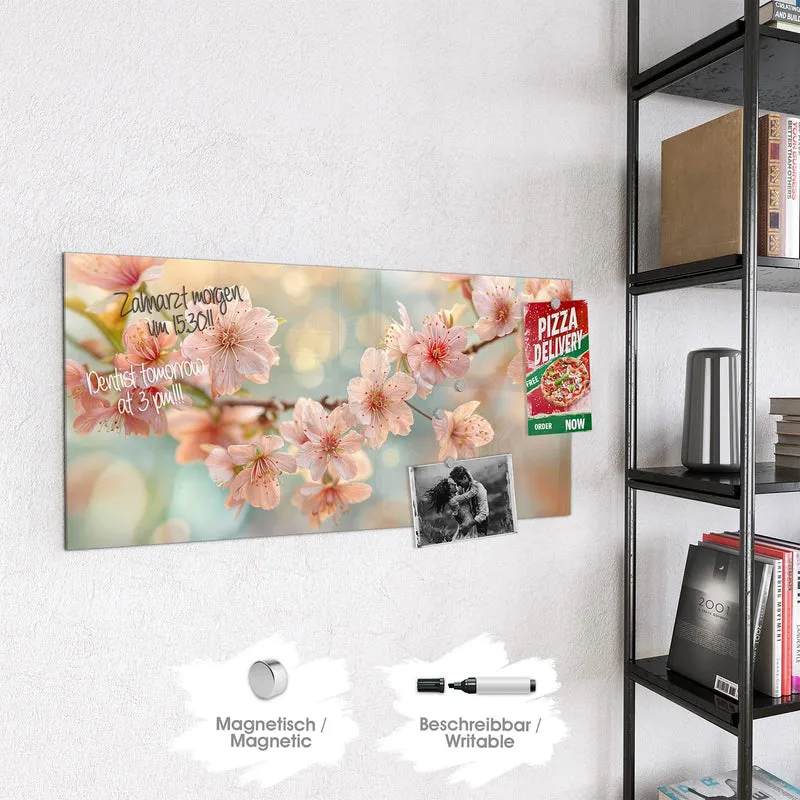 Magnettafel - Kirschzweig in Blüte