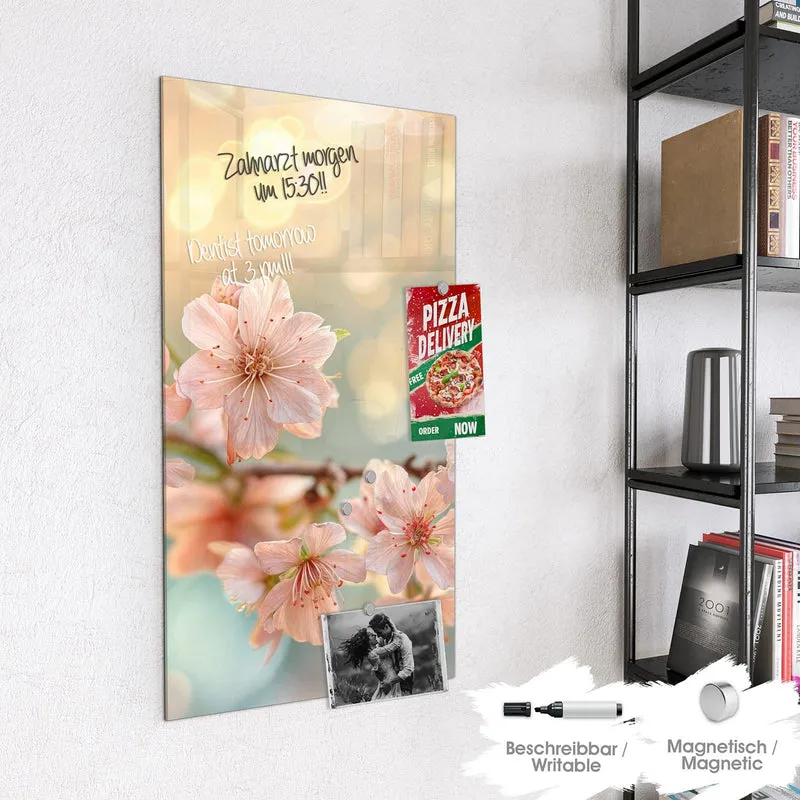Magnettafel - Kirschzweig in Blüte