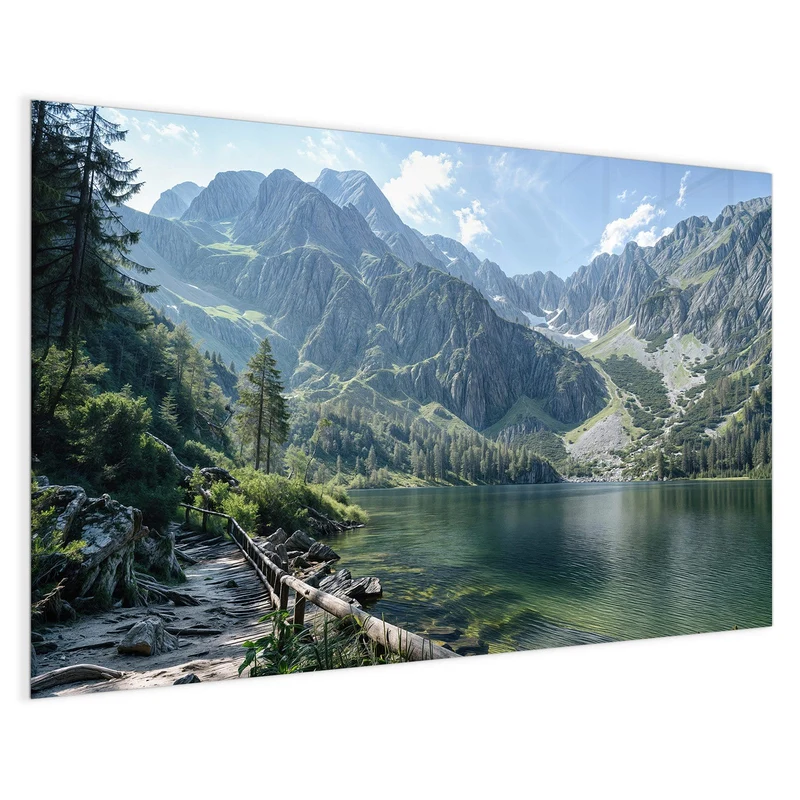 Magnettafel - Grüner Bergsee