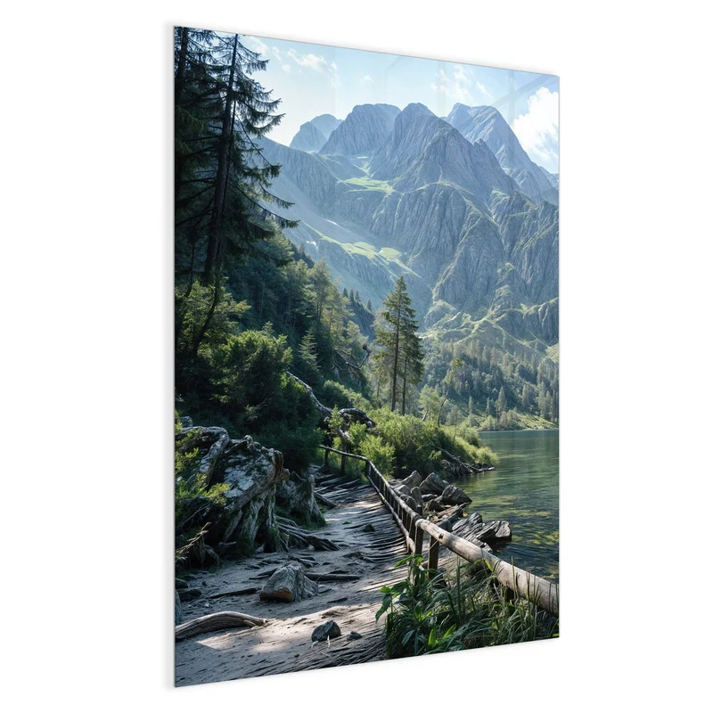 Magnettafel - Grüner Bergsee