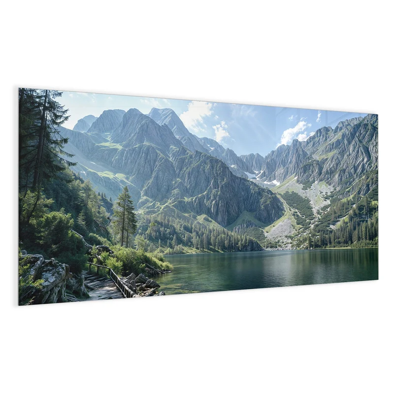 Magnettafel - Grüner Bergsee