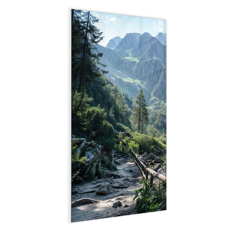 Magnettafel - Grüner Bergsee