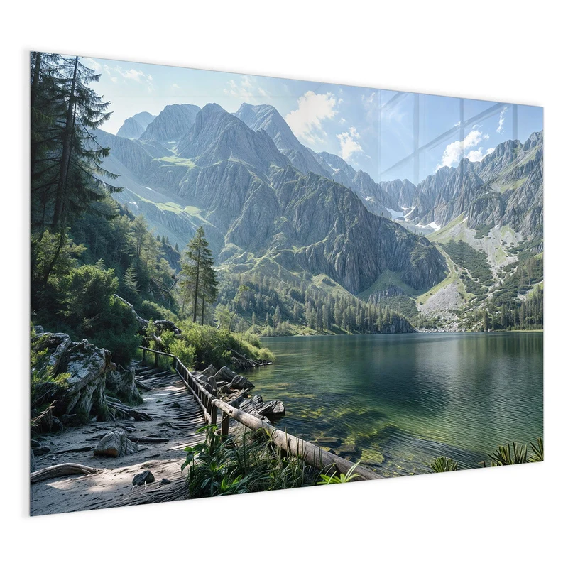Magnettafel - Grüner Bergsee
