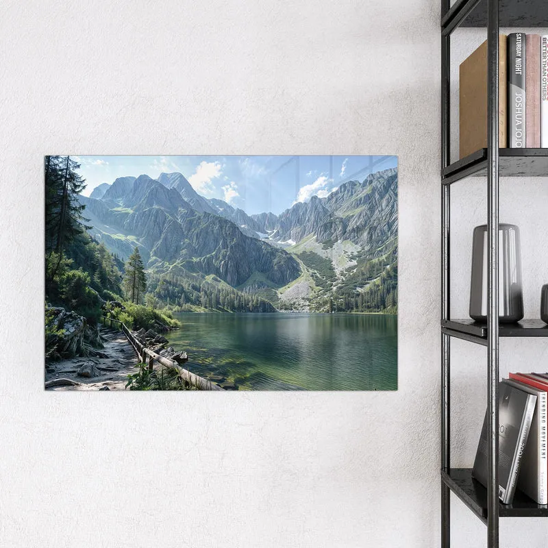 Magnettafel - Grüner Bergsee