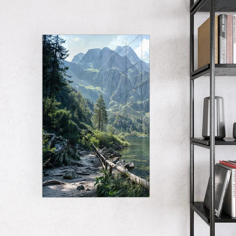 Magnettafel - Grüner Bergsee