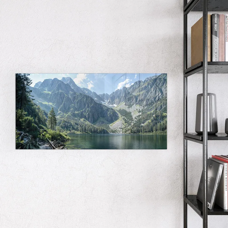 Magnettafel - Grüner Bergsee
