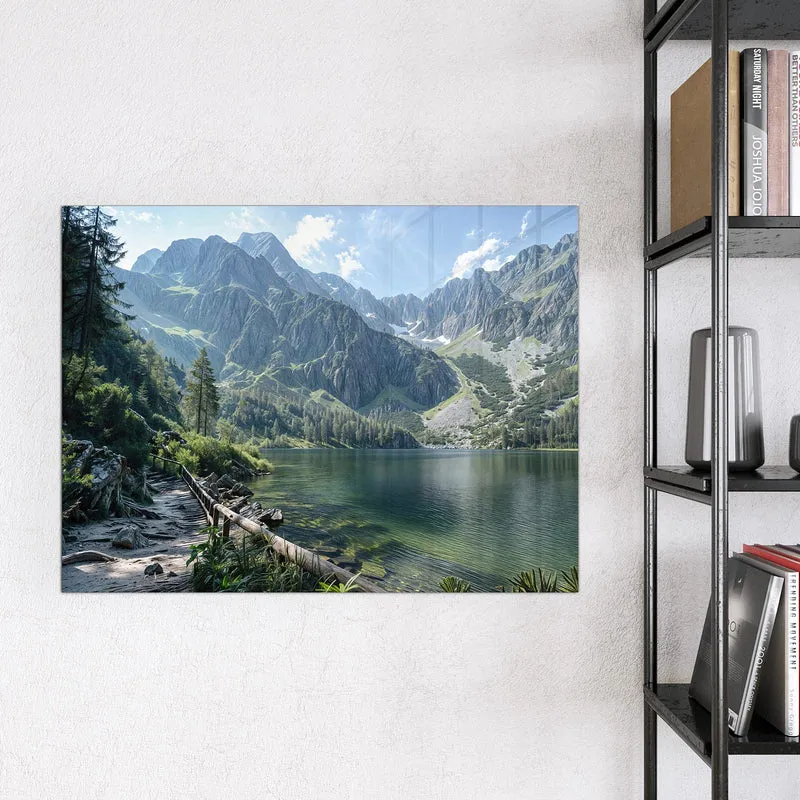 Magnettafel - Grüner Bergsee